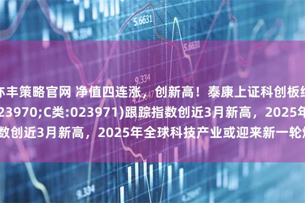 亦丰策略官网 净值四连涨，创新高！泰康上证科创板综合指数增强(A类:023970;C类:023971)跟踪指数创近3月新高，2025年全球科技产业或迎来新一轮爆发周期