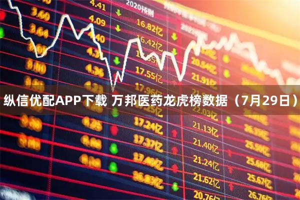 纵信优配APP下载 万邦医药龙虎榜数据（7月29日）